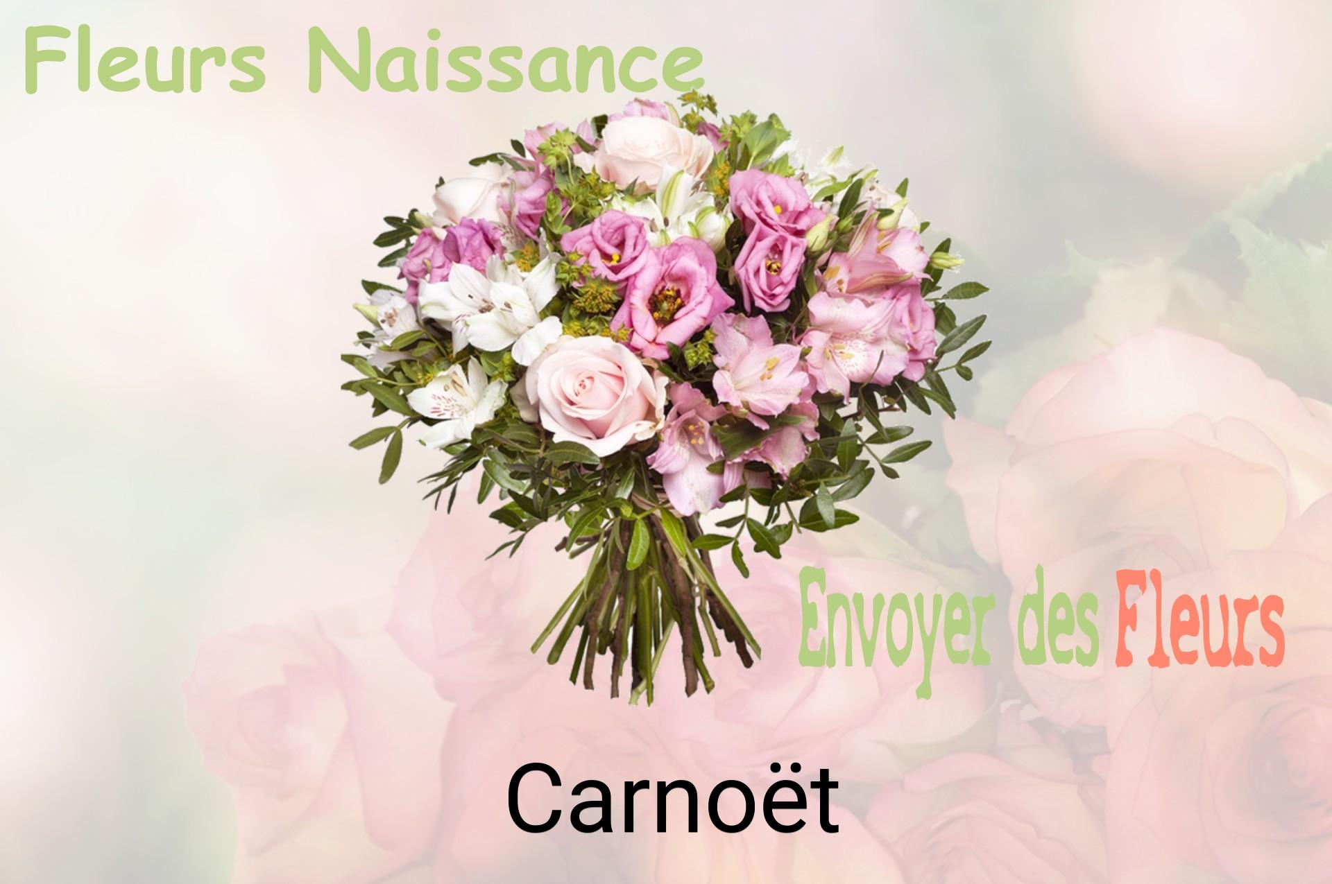 Bouquet de fleurs de naissance livré à Carnoët